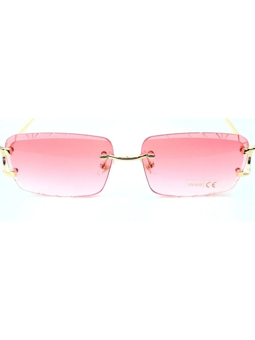 Piccadilly Pink Gradient C Diamond Cut Designer Sunglasses